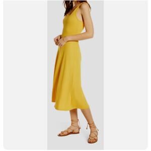 Treasure & Bond Yellow Rib Knit Tank Dress Size S